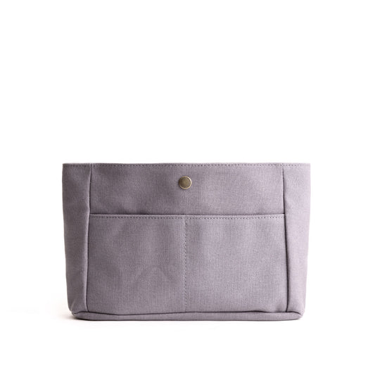 Gray*Classic*Small | Small canvas bag insert for organization