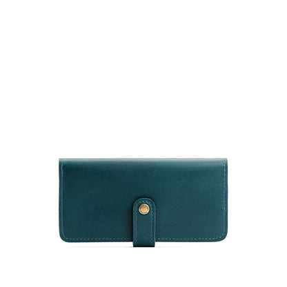 Harbor | Leather wallet with snap closed