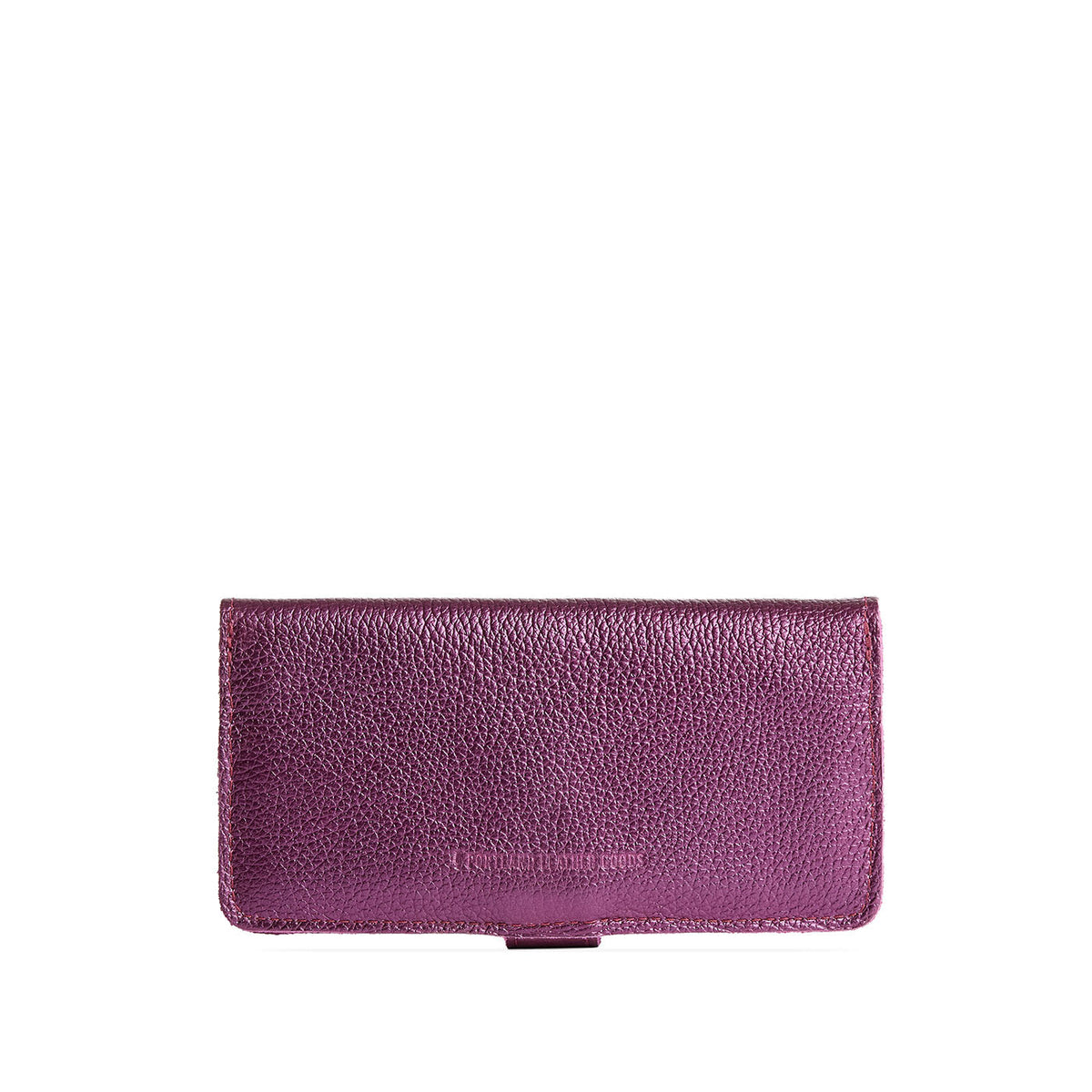 Ultra Violet | Leather wallet with snap closure