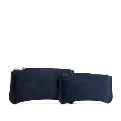 Alaska Blue | Large and Small pouches with a top zipper and unique curved bottom