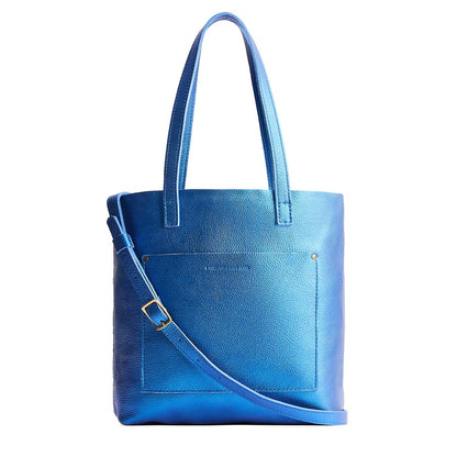 Comet Blue*Classic | Medium Tote with dual shoulder straps and crossbody strap