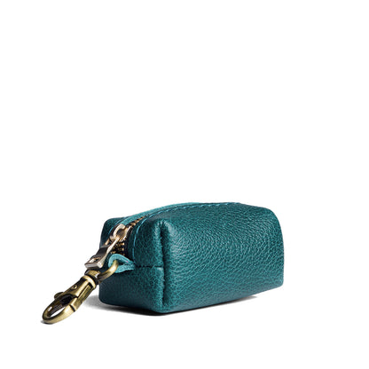 Sea Glass | Leather small keychain pouch
