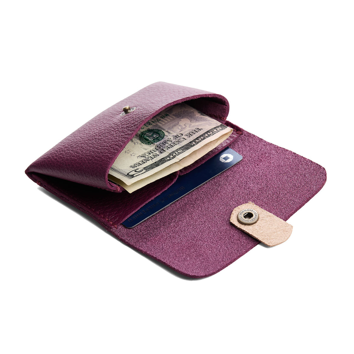 Potion | Envelope snap wallet with contrast pull tab