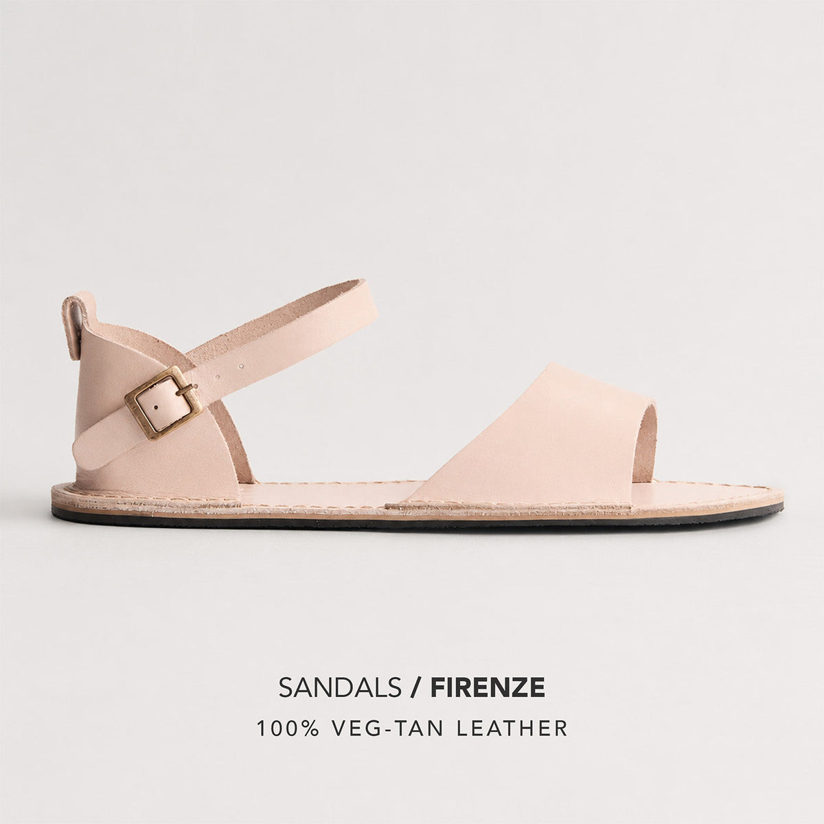 Crema | Leather Sandals with buckle