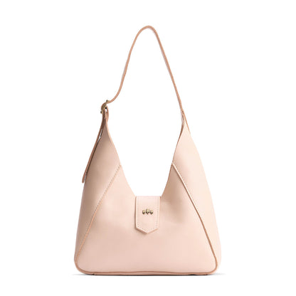Moonflower | Structured hobo shoulder bag with adjustable strap and magnetic closure