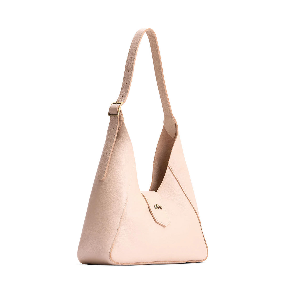 Moonflower | Structured hobo shoulder bag with adjustable strap and magnetic closure