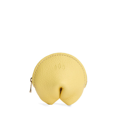 Butter Bliss | Leather fortune cookie shaped pouch