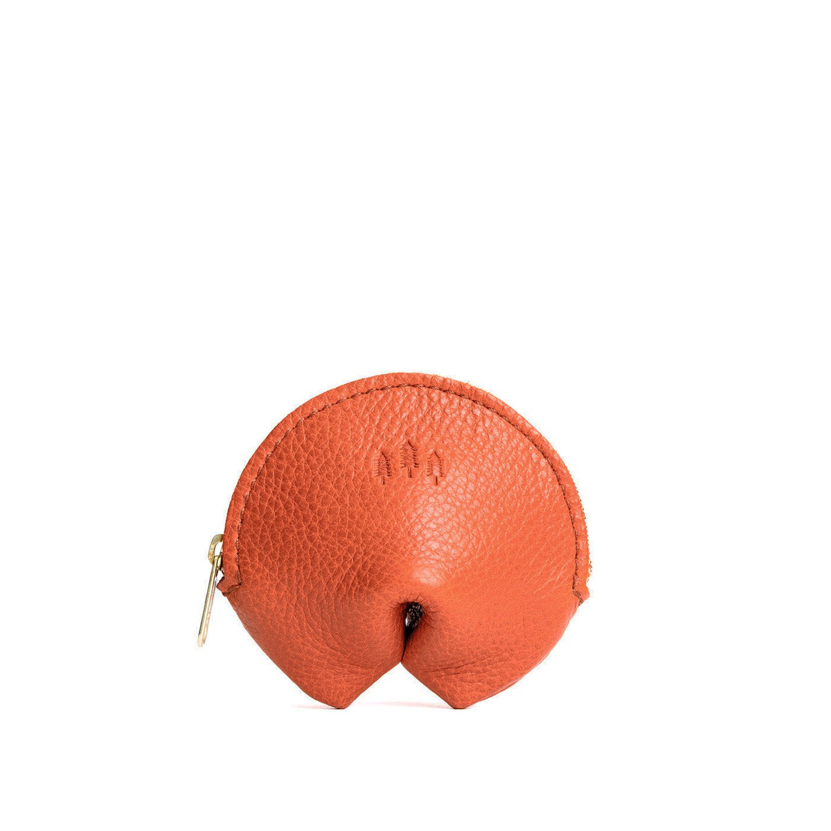 Koi | Leather fortune cookie shaped pouch