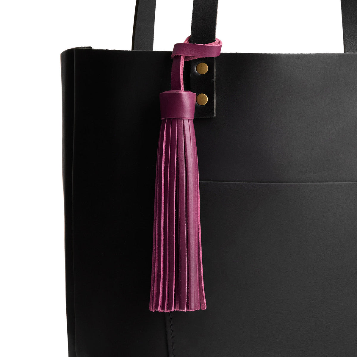 Lollipop*Jumbo | Fringed leather tassel with leather loop