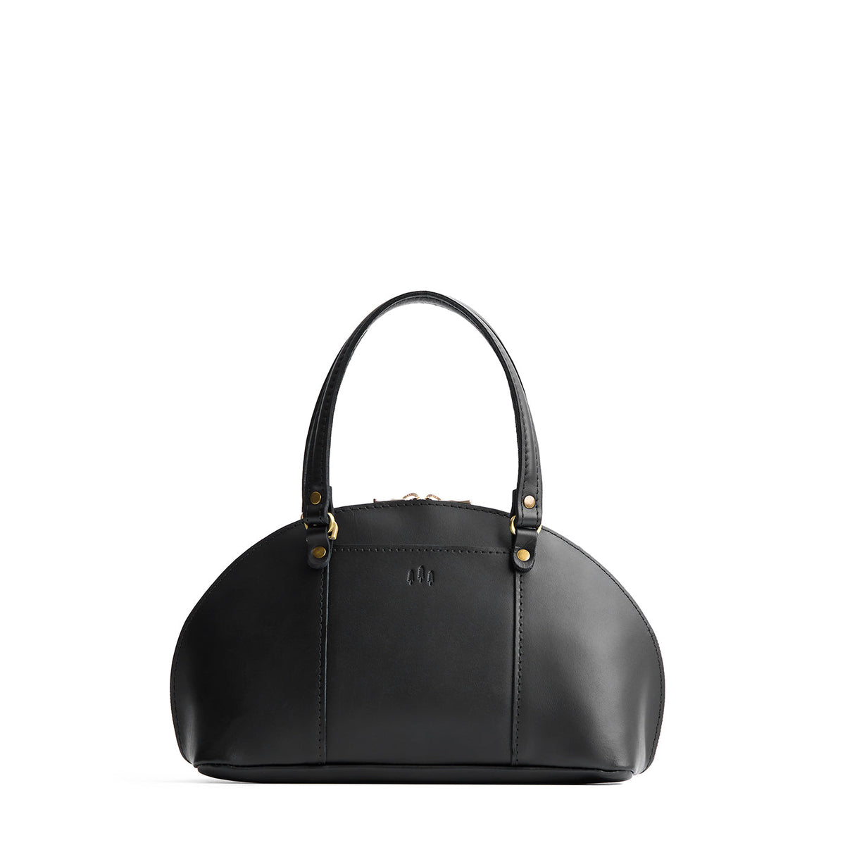 Black*Small | A half circle crossbody bag with handles and removable crossbody strap