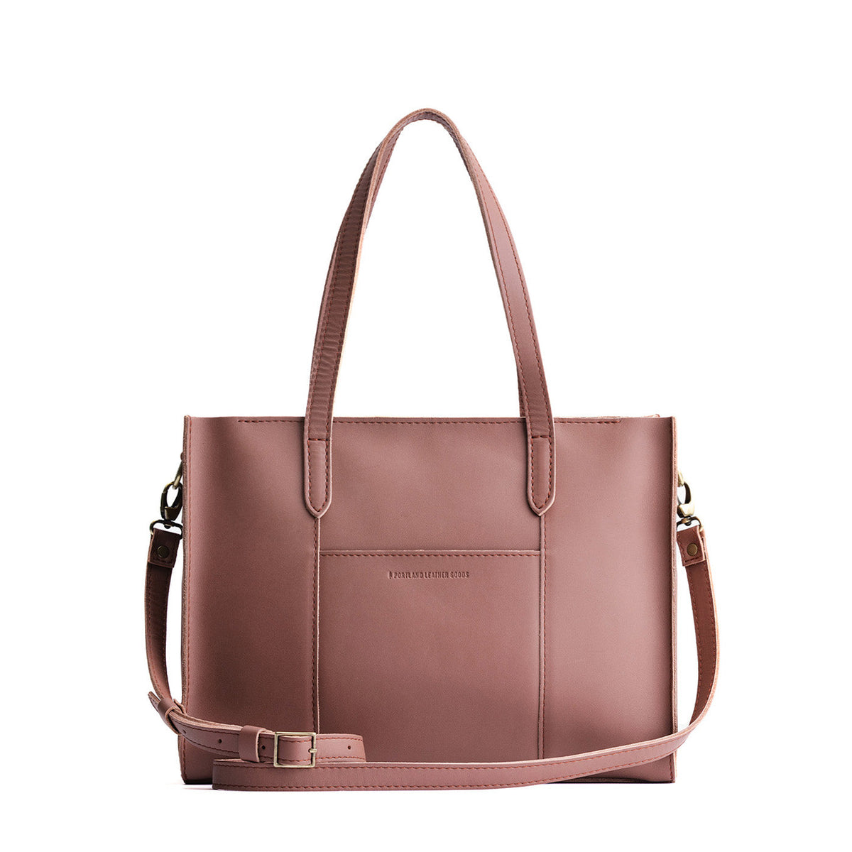 Sunkissed*East/West | Structured wide tote bag with overlapping panels and crossbody strap
