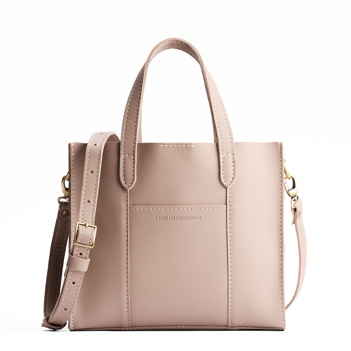 Stone*Classic | Structured mid-size tote bag with overlapping panels and crossbody strap