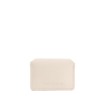 Bone | Small leather wallet with snap closure