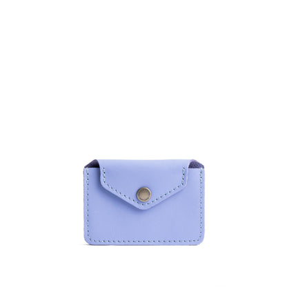 Jacaranda | Small leather wallet with snap closure