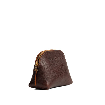 Coldbrew*Mini | Compact leather pouch with top zipper