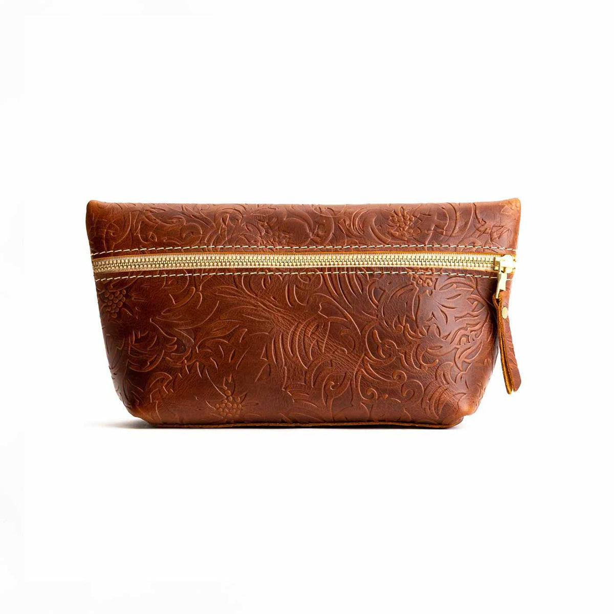 Meadow*Large | Large leather makeup bag with zipper