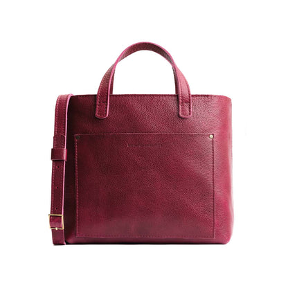Orchid*Zipper | Midsize crossbody tote with handles and a pocket