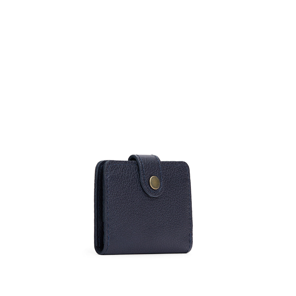 Night Owl | Small leather wallet with snap closure