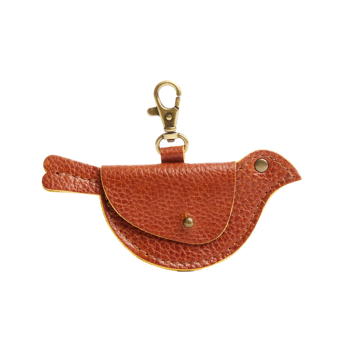 Sienna | Bird shaped pouch with button closure and lobster clasp