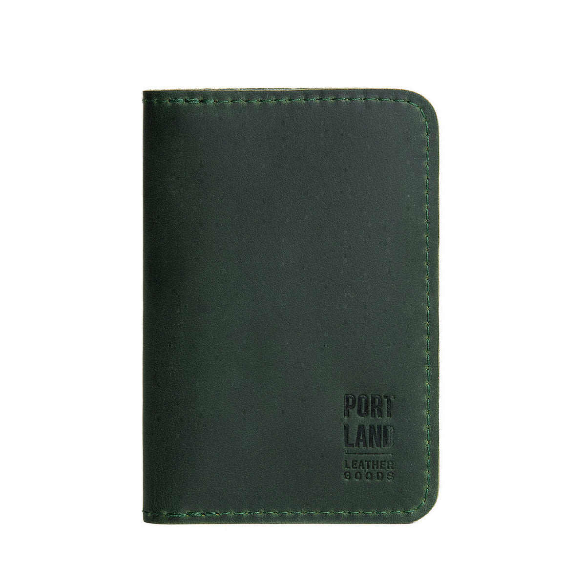 Evergreen | Leather passport case with PLG logo
