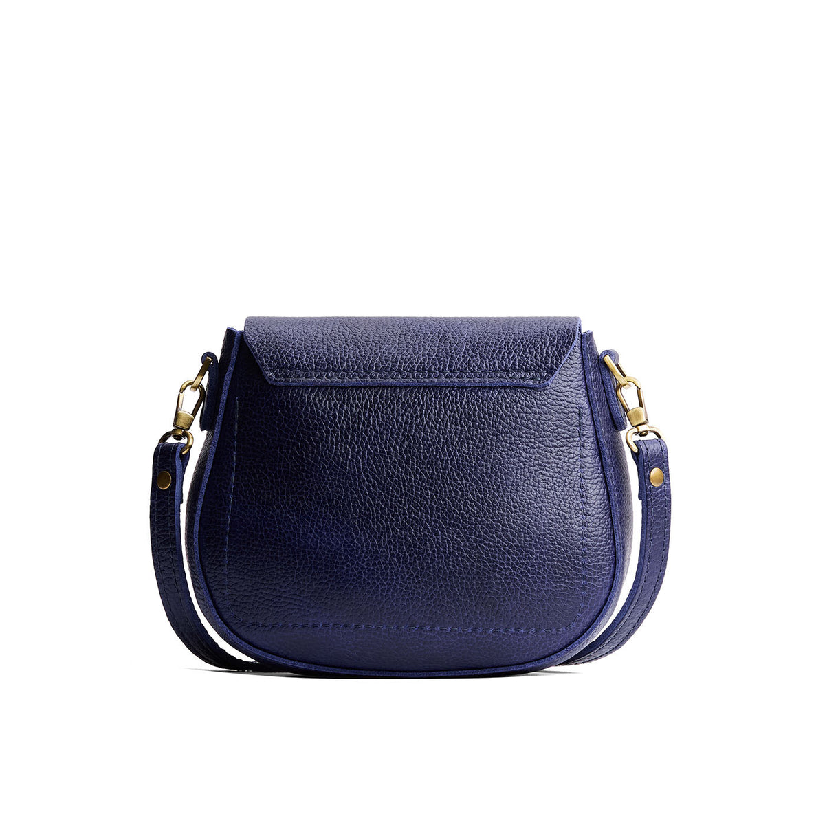 Cobalt*Small | Petite leather Crossbody with a flap and magnetic closure