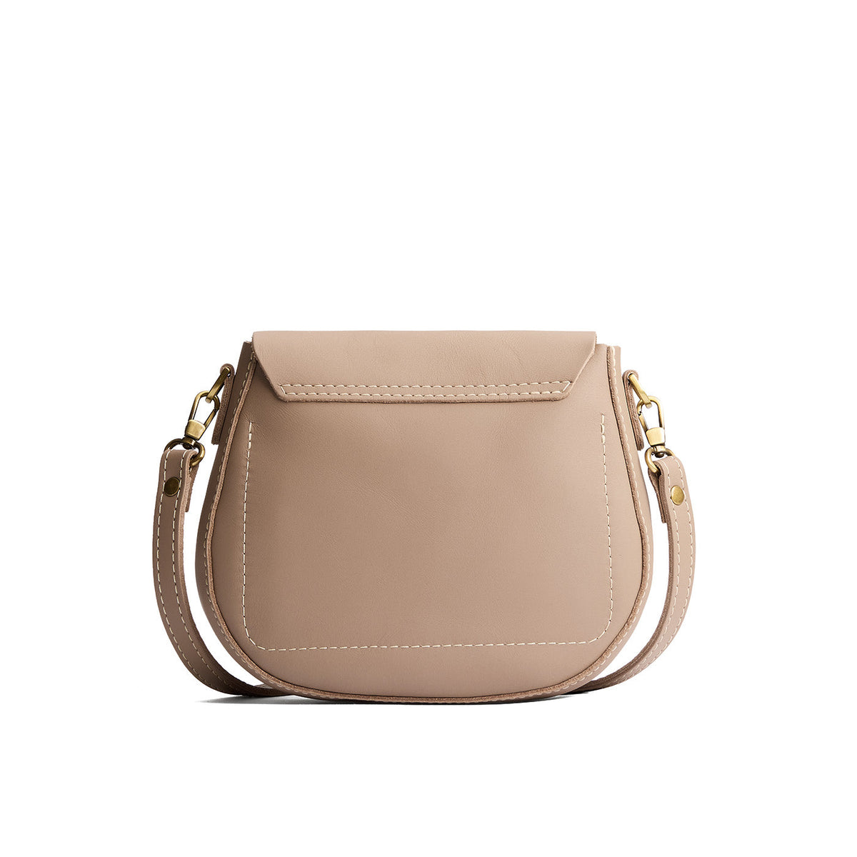 Stone*Small | Petite leather Crossbody with a flap and magnetic closure