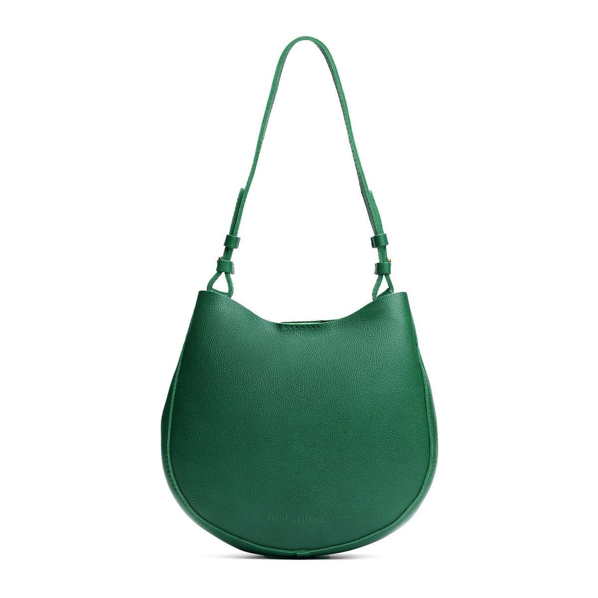Bacalar*Medium | Rounded shoulder bag with adjustable strap on a white background