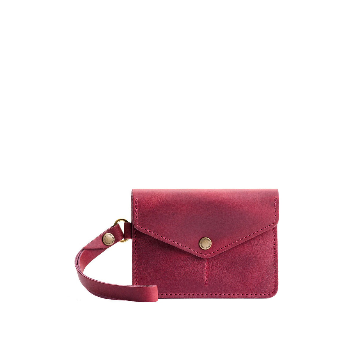 Anemone | Small Leather Passport Wristlet
