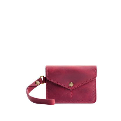 Anemone | Small Leather Passport Wristlet