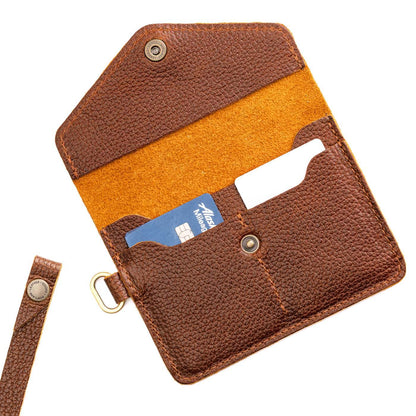 Asheville | Small Leather Passport Wristlet