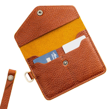 Sienna | Small Leather Passport Wristlet