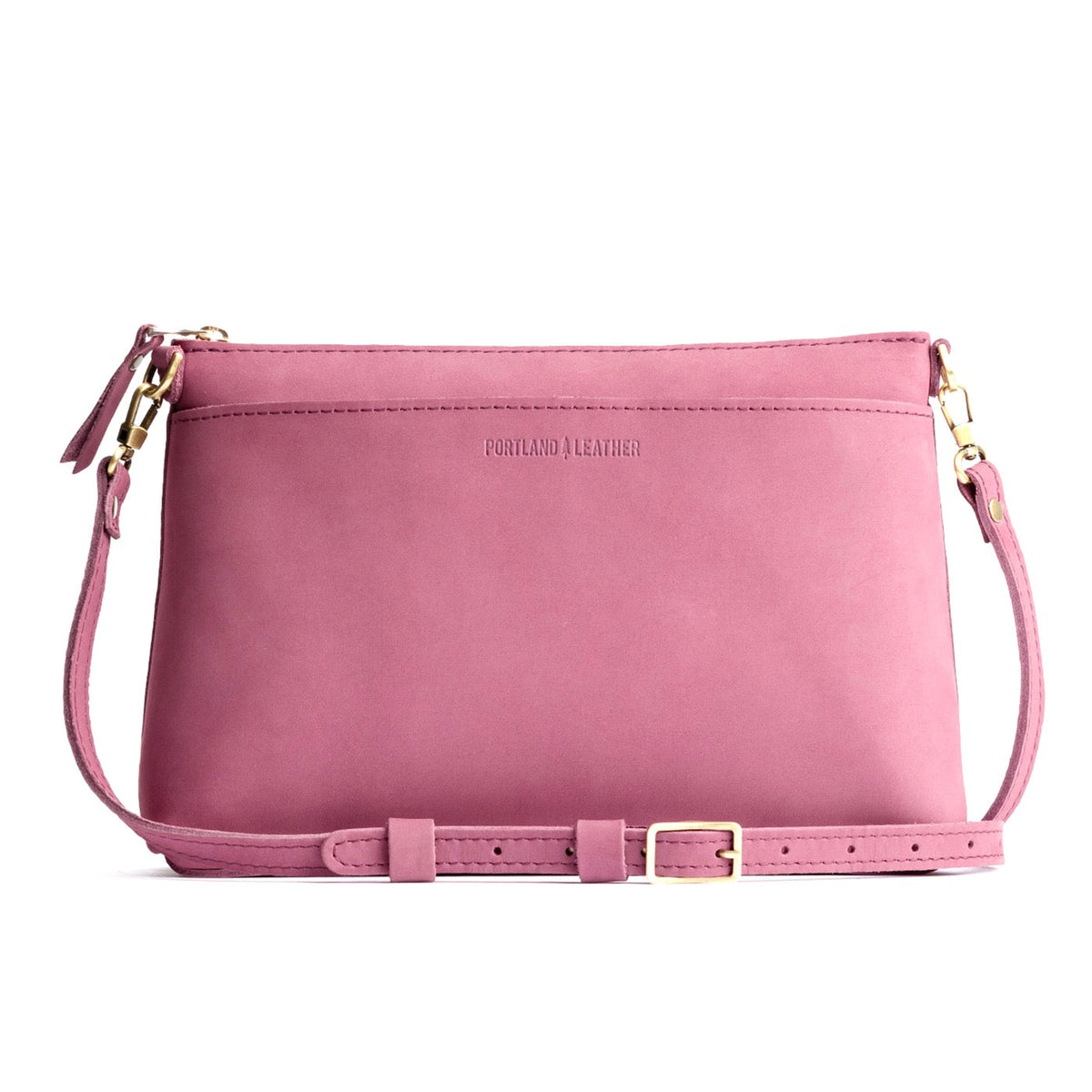 Foxglove*Large | Zip top crossbody bag with detachable strap