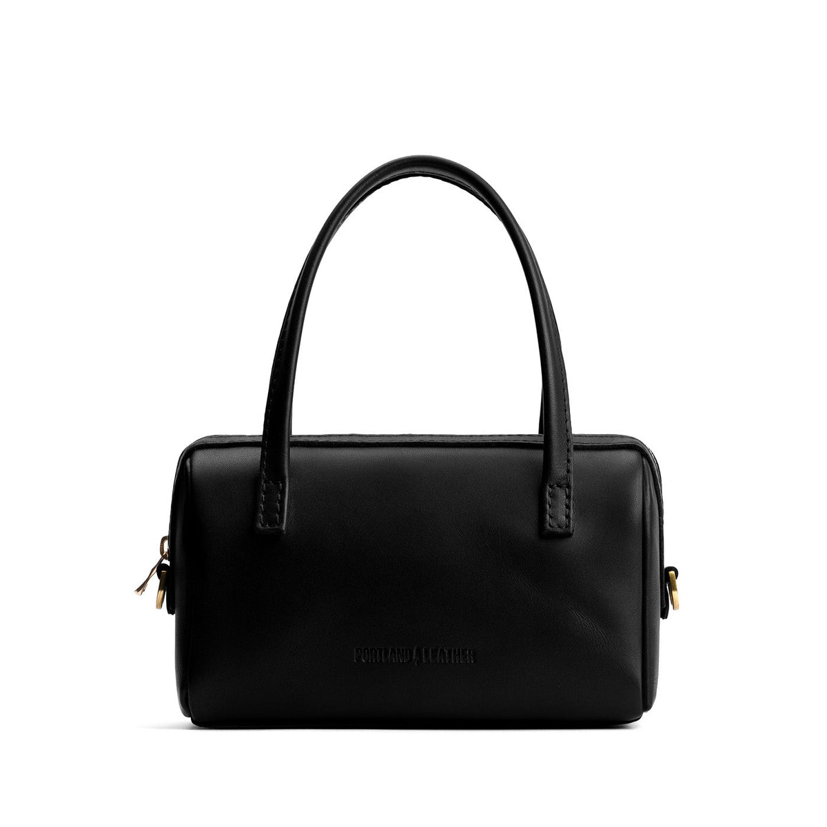 Black*Small | Mini duffle shaped handbag with crossbody strap