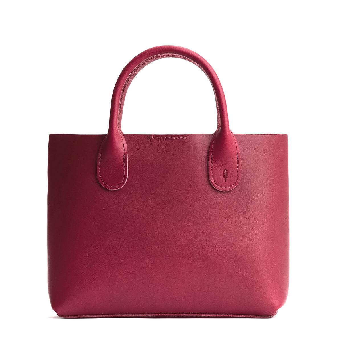 Berry Good*Large*Classic | Mid-size tote purse with structured leather handles and crossbody strap