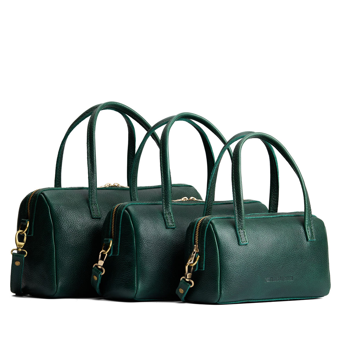 Forest Green | Three sizes of Doctor Bag with crossbody straps