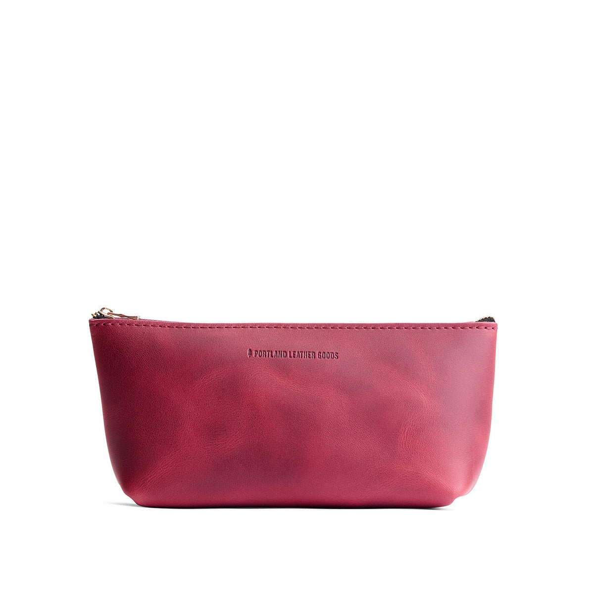 Anemone | Leather utility bag pouch with top zipper