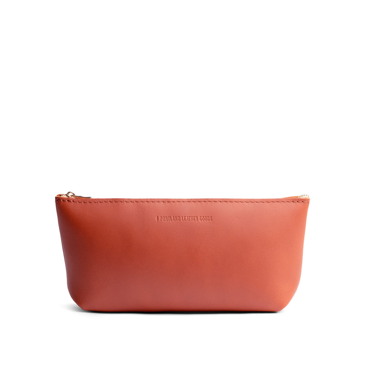Clownfish | Leather utility bag pouch with top zipper