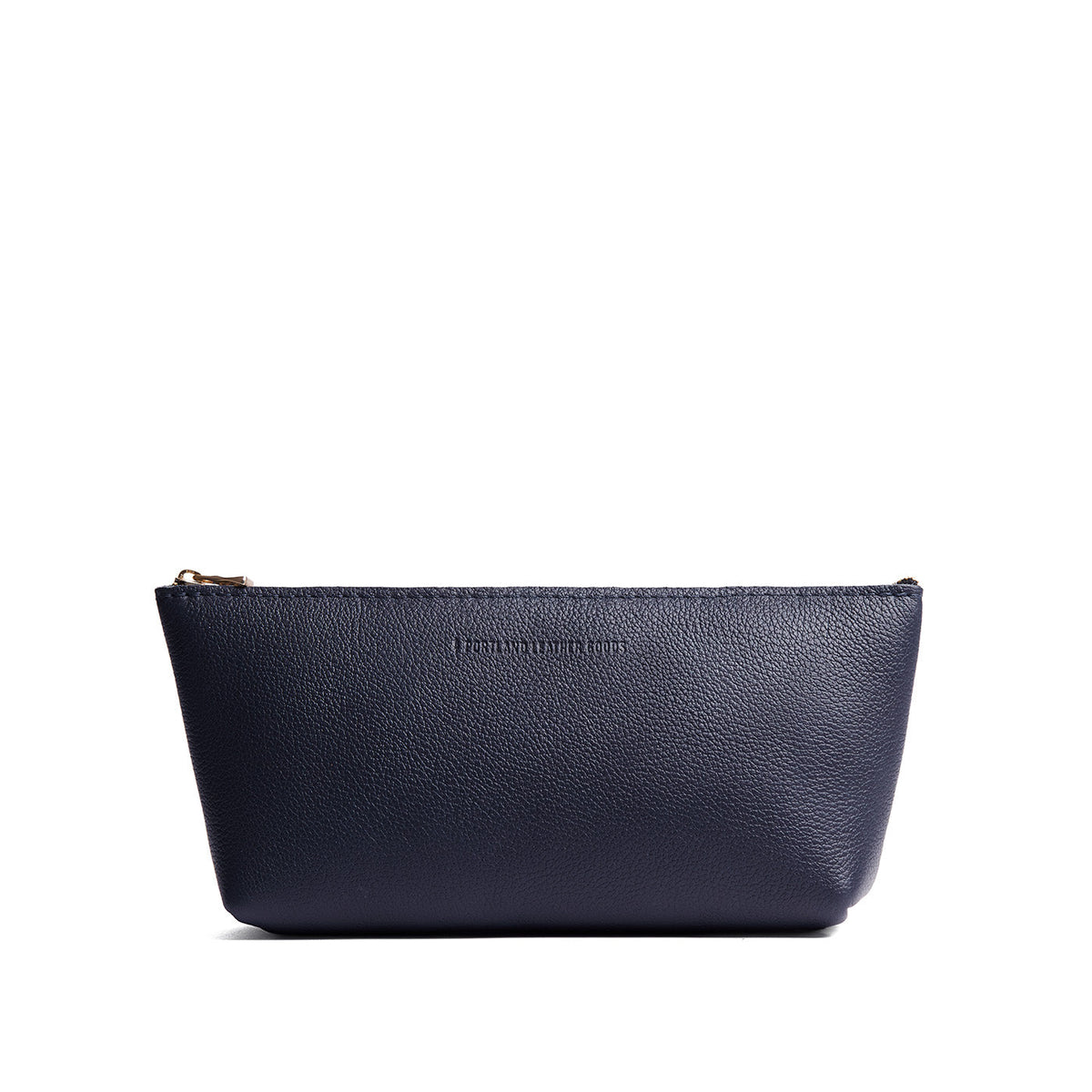 Night Owl | Leather utility bag pouch with top zipper
