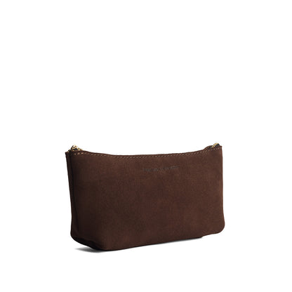 Stagecoach | Leather utility bag pouch with top zipper