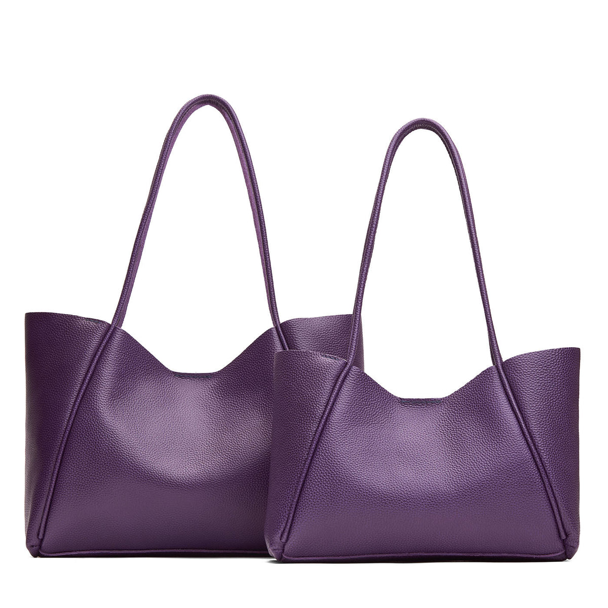 Empire | Side by side comparison of both sizes of wide totes